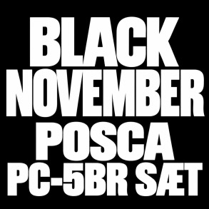Posca PC-5BR, 1-4 mm - BLACK NOVEMBER