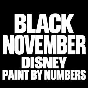 Disney Paint-by-Numbers - Roholt Studio Maleb&oslash;ger - BLACK NOVEMBER TILBUD