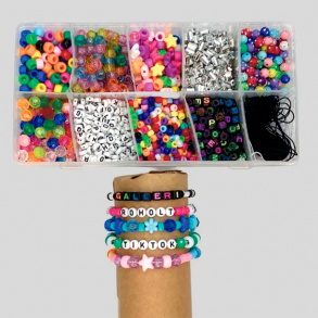 Smykkeperlesæt i opbevaringsboks