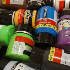 Akryl i bøtter - 400-600ml.