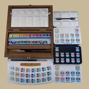 Akvarel brikker i sæt