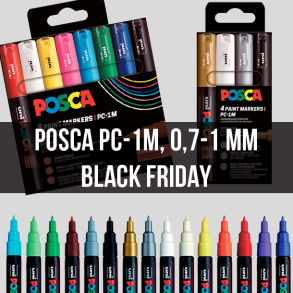 Posca PC-1M, 0,7 - 1,0 MM - Black Friday