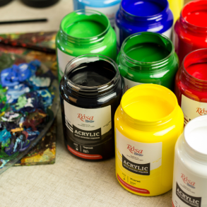 Rosá Ukraine Akrylmaling