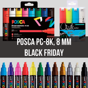 Posca PC-8K, 8 mm - Black Friday