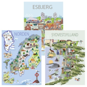 Byplakater af Lotte Lambæk