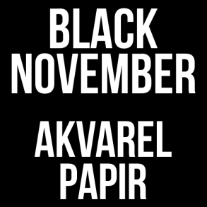 Akvarelpapir - Black November