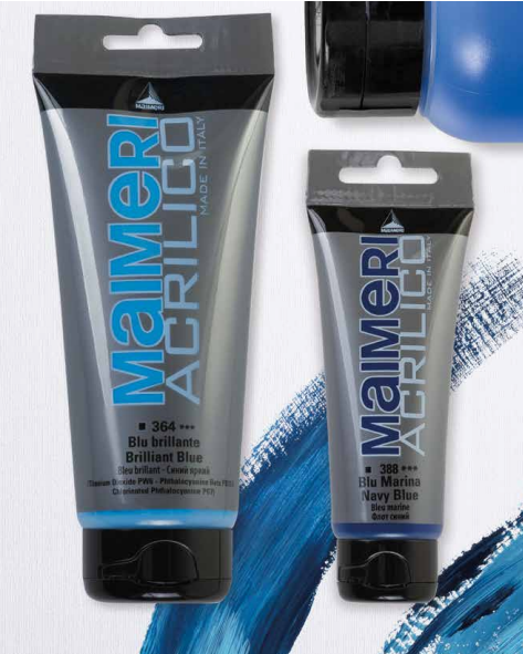 Colore Acrilico Maimeri 200 Ml – Violetto Ultramarino, Colore Denso E Burroso Per Artisti E Studenti - 2