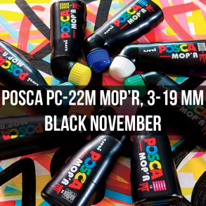 Posca PC-22M MOP'R 3-19 mm - Black November