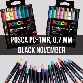 Posca PC-1MR, 0,7 MM - Black November