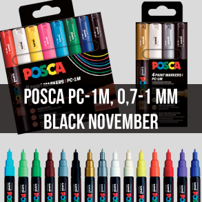 Posca PC-1M, 0,7 - 1,0 MM - Black November
