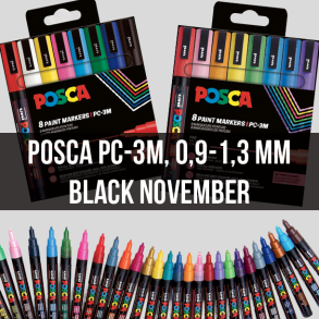 Posca PC-3M, 0,9 - 1,3 mm - Black November