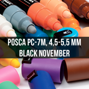 Posca PC-7M, 4,5 - 5,5 mm - Black November
