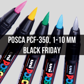 Posca PCF-350, 1-10 mm - Black Friday
