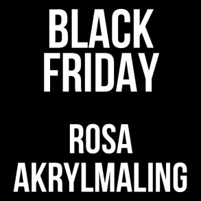 Rosa Ukraine Akrylmaling - Black Friday
