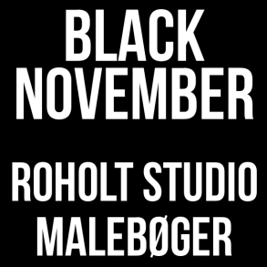 Roholt Studio Malebøger - Black November