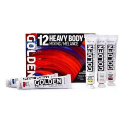 GOLDEN Heavy Body Akrylmaling Mixing S�t - 12x22ml.
