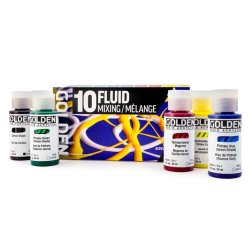 GOLDEN Fluid Akrylmaling Mixing S�t - 10x30ml.