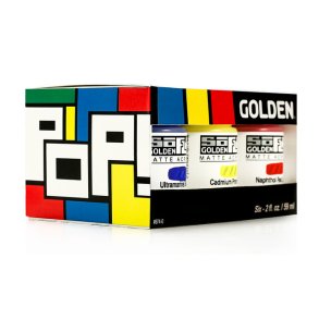 GOLDEN SoFlat Pop S�t, Mat Akrylmaling - 6x59ml.