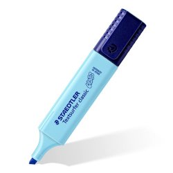 Staedtler overstregningstusch 4 stk Mejselspids Sort, Bl�, Turkis, Violet