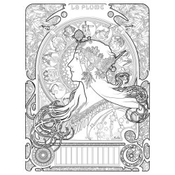  Alphonse Mucha Coloring 