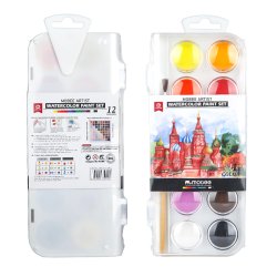 Mobee Akvarelst i Plastikske - 12-Pak