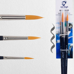 Van Gogh Akvarelpenselst Serie 191 - 4, 8 &amp; 12