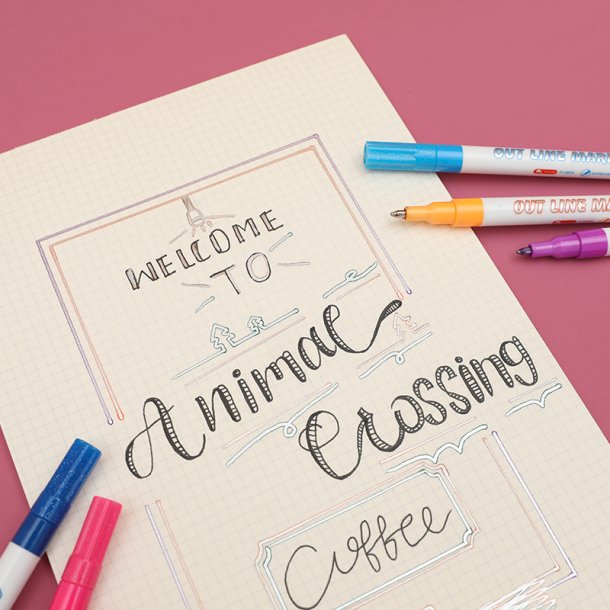 Mobee - Magic Outline Markers 8-Pak