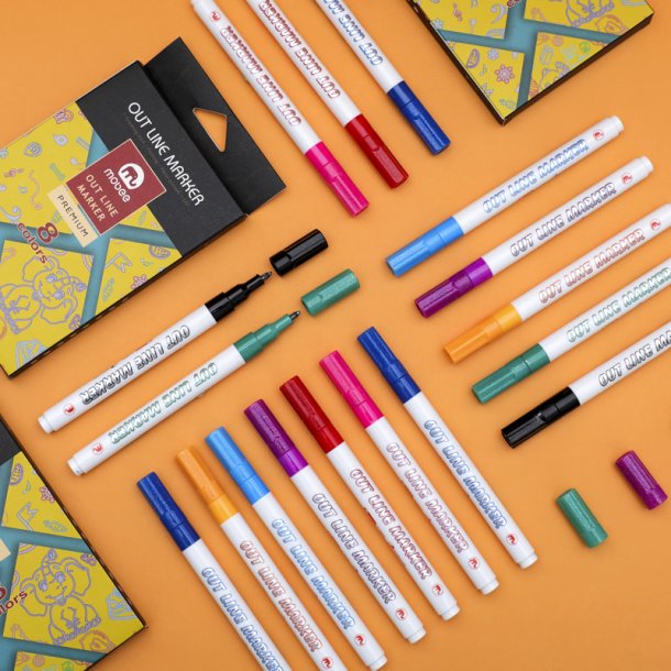 Mobee - Magic Outline Markers 8-Pak
