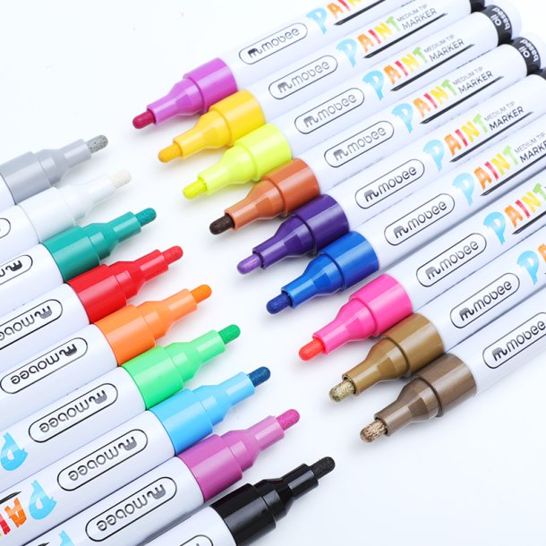 Mobee - Paint Markers Medium Tip 18-Pak