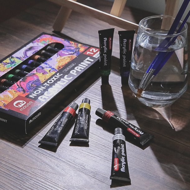 Mobee - Akrylmaling 12-Pak