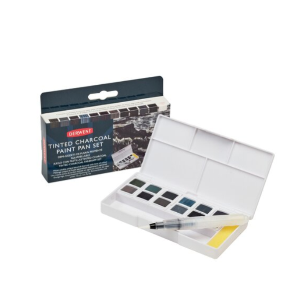 Derwent Vandoplseligt Tonet Kul - 12-Pak