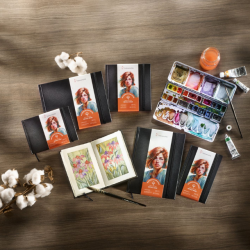 Hahnemhle Akvarelbog - Deckle Edge, 100% Bomuld