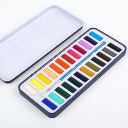 Mobee Akvarelst i Metaletui - 24-Pak