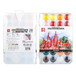 Mobee Akvarelst i Plastikske - 28-Pak