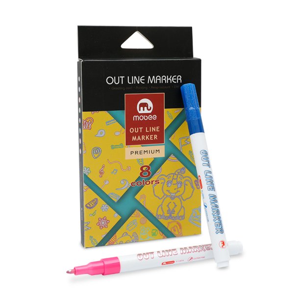 Mobee - Magic Outline Markers 8-Pak