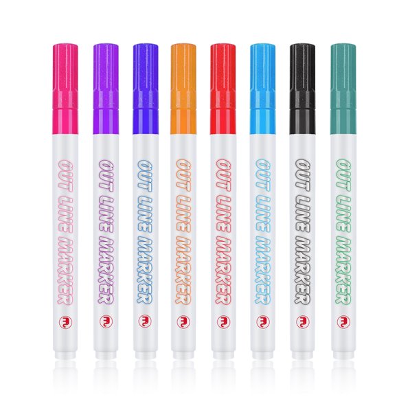 Mobee - Magic Outline Markers 8-Pak