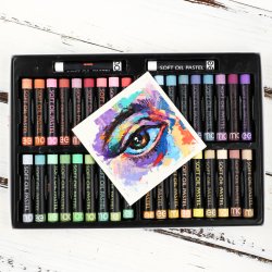 Mobee Blde Oliepasteller, Pastelfarver - 36+2-Pak 