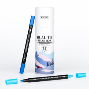 Mobee - 12-Pak Dual Tip Brushpens