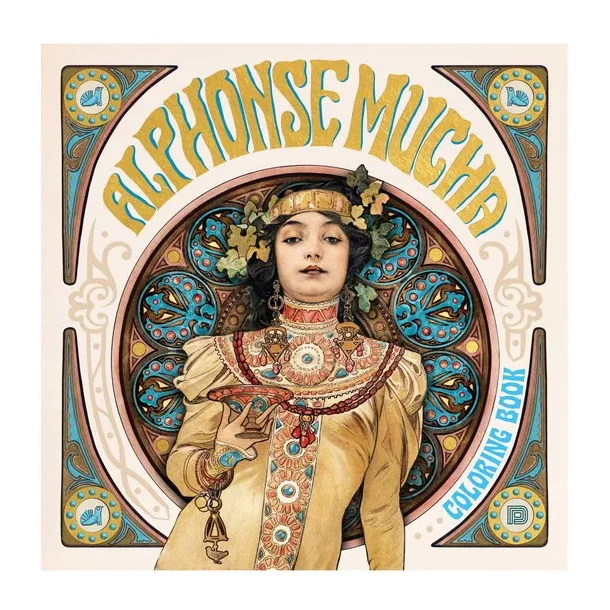  Alphonse Mucha Coloring 
