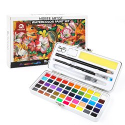 Mobee Akvarelst i Etui med Tilbehr - 50-Pak