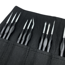 Penselst i Foldeetui med Ergonomisk Hndtag - 15-Pak