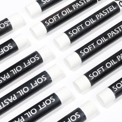 Mobee Hvide Oliepasteller - 12-pak