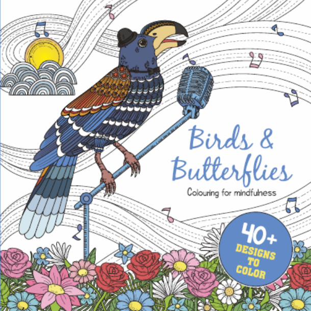 Birds &amp; Butterflies - Colouring for Mindfulness