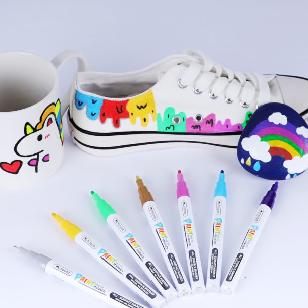 Mobee - Paint Markers Fine Tip 18-Pak