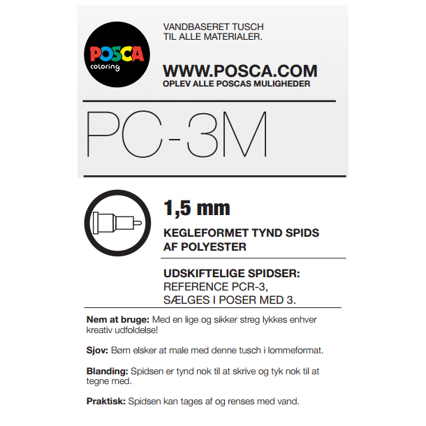 POSCA PC-3M 0,9 - 1,3 mm