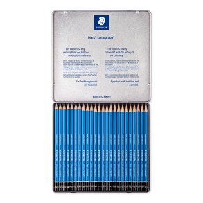 Staedtler Mars Lumograph Grafitblyanter 10H-12B 24-Pak