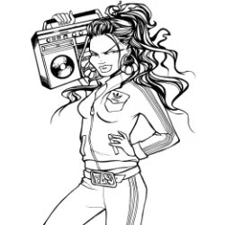 Graffiti Coloring Book 2 - Characters