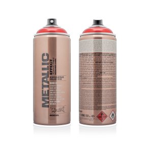 Montana Metallic Spraymaling - Metallic Red, 400ml.