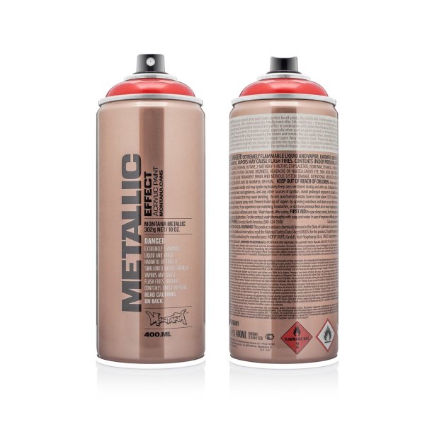 Montana Metallic Spraymaling - Metallic Red, 400ml.