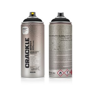 Montana Crackle Effekt Spraymaling - Traffic Black, 400ml.